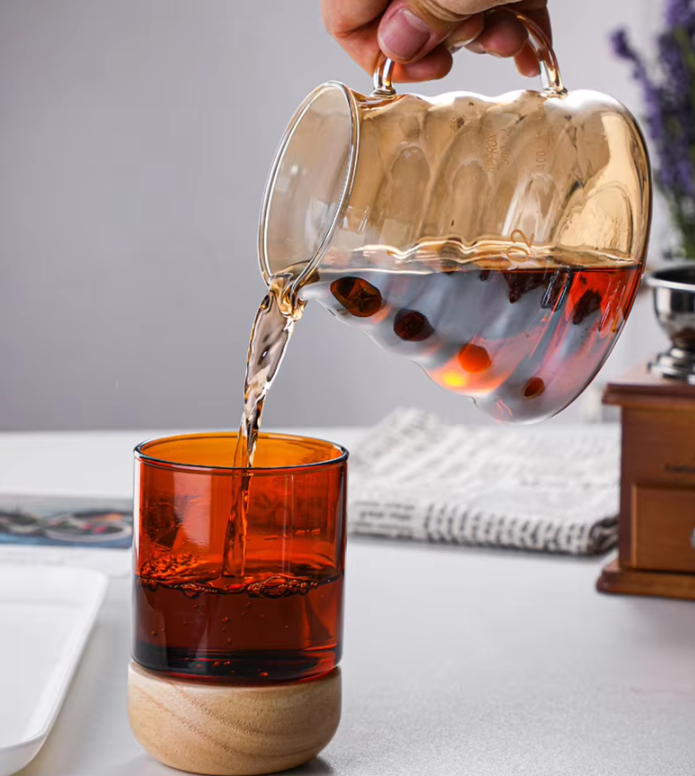 Gambar produk PERFFEE Teko Kopi Coffee Server V60 Drip Pour Borosilicate Glass 600ml - V02