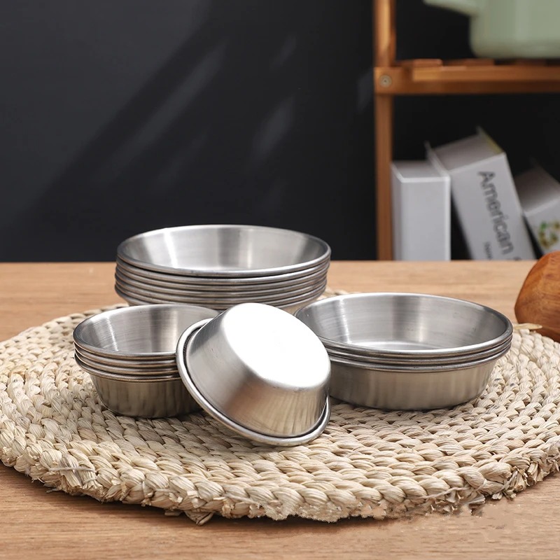 Gambar produk ALRY Mangkuk Bumbu Saus Stainless Steel Western Seasoning Bowl 6cm - YX-304