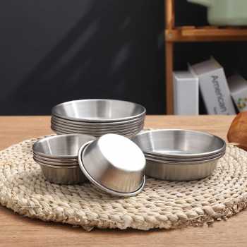 Gambar produk ALRY Mangkuk Bumbu Saus Stainless Steel Western Seasoning Bowl 6cm - YX-304