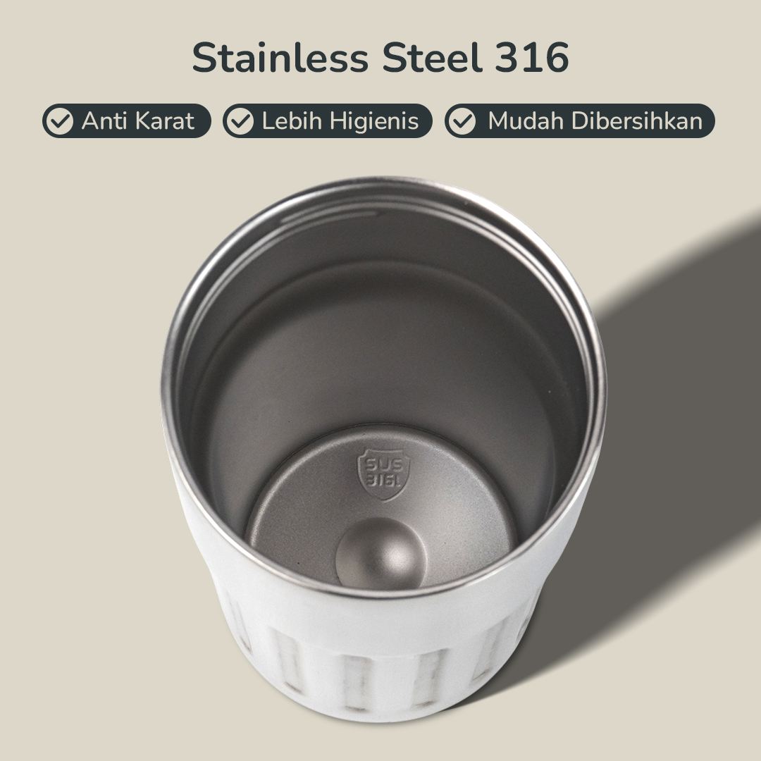 Gambar produk Muloo Botol Minum Tumbler Smart Display Stainless Steel 400ml - M45