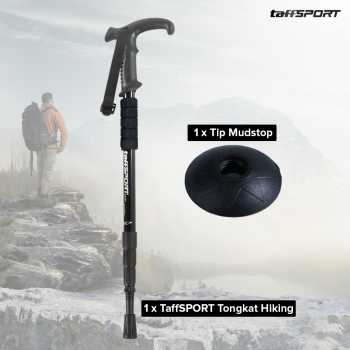 Gambar produk TaffSPORT Tongkat Hiking Telescopic Trekking Pole Aluminium 110cm - E4102