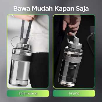 Gambar produk Niehaina Botol Minum Plastik Sport Water Bottle with Straw 2L - HA437