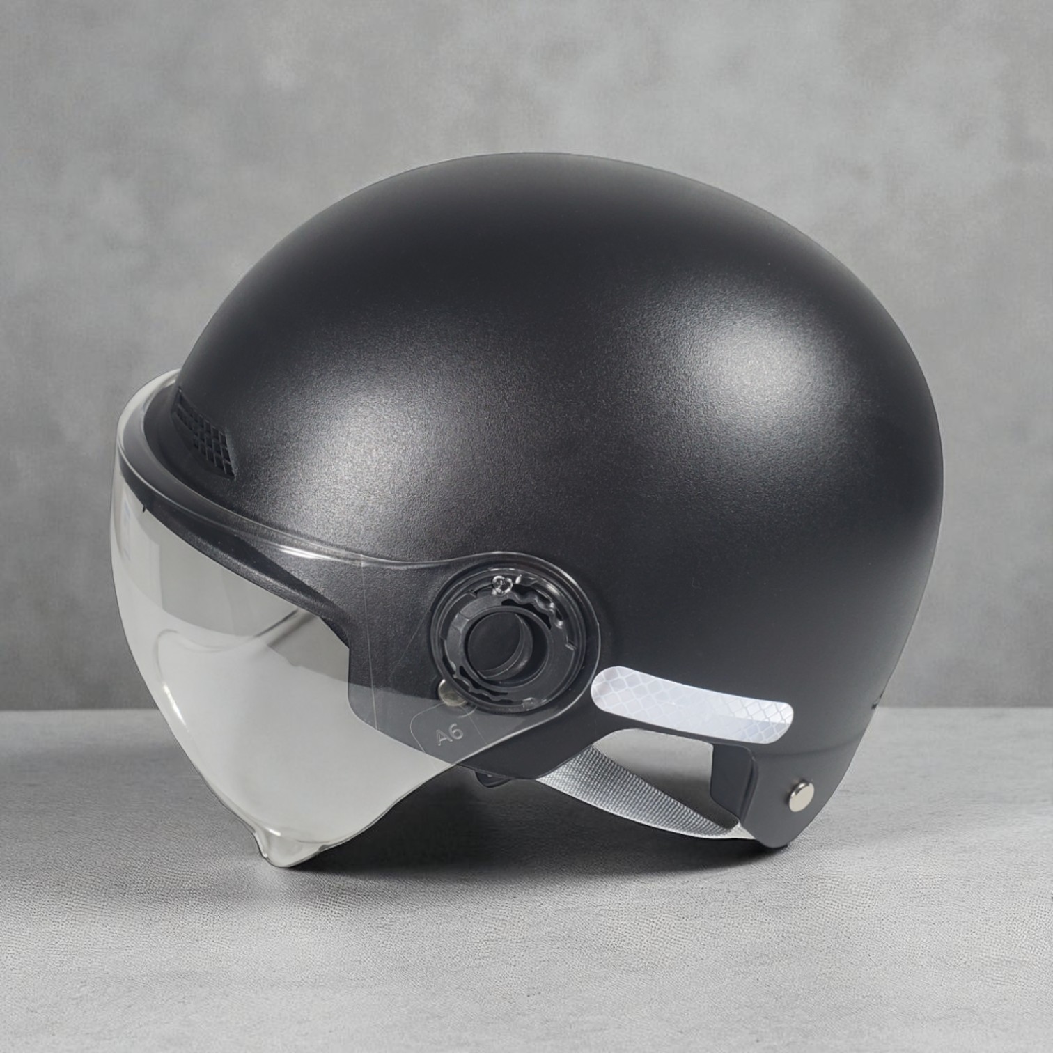 Gambar produk SPORT BIBU Helm Sepeda Skuter Motor Half Face With Visor Retro Vintage - PM65