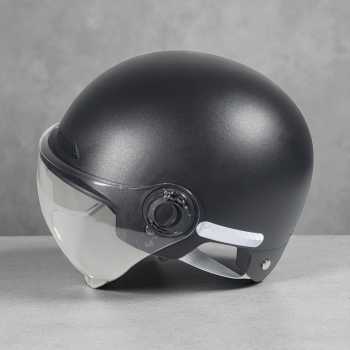 Gambar produk SPORT BIBU Helm Sepeda Skuter Motor Half Face With Visor Retro Vintage - PM65
