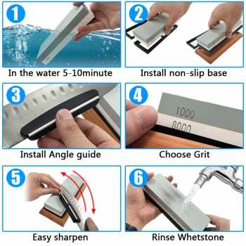 Gambar produk Chefic Batu Asah Pisau Whetstone Knife Sharpener 2 Side 240/800 - C280