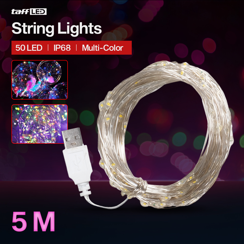 Gambar produk TaffLED Lampu Hias String Lights Waterproof USB Power 50 LED 5M - SZ