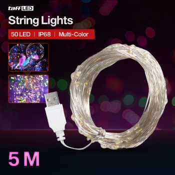 Gambar produk TaffLED Lampu Hias String Lights Waterproof USB Power 50 LED 5M - SZ