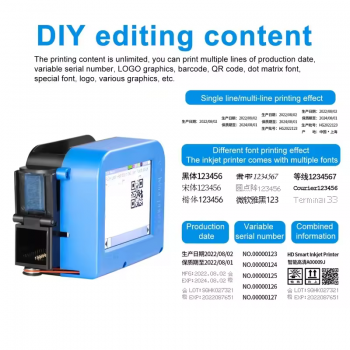 Gambar produk Kankeirr Mesin Printer Barcode Handheld Inkjet Printer WiFi Version - KK127
