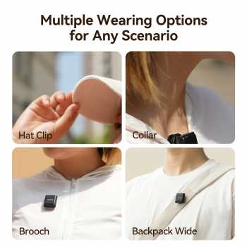 Gambar produk TELESIN Mikrofon Wireless Lavalier Bluetooth Microphone Clip Type C - P5-MCP-01