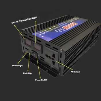 Gambar produk CHRTECH Power Inverter Mobil Pure Sine Wave DC 60V to AC 220V 3000W - CHR-P3000W