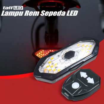 TaffLED Lampu Rem Sepeda LED 900mAh Rechargeable with Remote Control - FY-1820