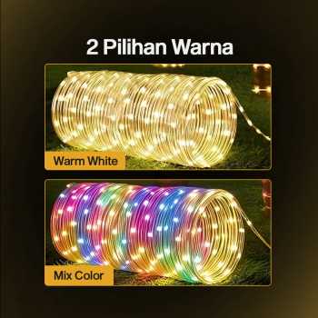 Gambar produk ANBLUB Lampu Hias String Lights Solar Power Waterproof 100 LED 12M - LISM-10