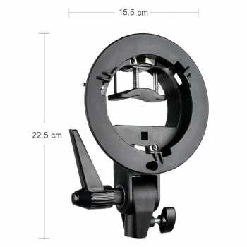 Gambar produk Godox S Type Speedlite Bracket Flash Holder Lampu Kamera Bowens Mount