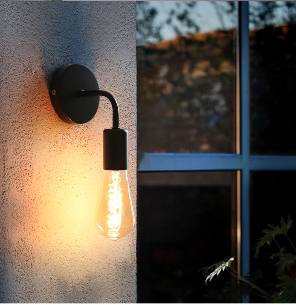 Gambar produk FMA Nordic Modern Wall Lamp Iron E27 Indoor Lighting Free Adjustment - FM-EE