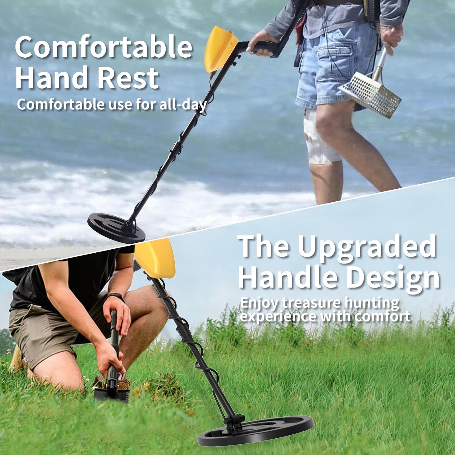 Gambar produk TECLUNG Pendeteksi Logam Metal Detector Waterproof Adjustable 3 Mode - GTX5030G