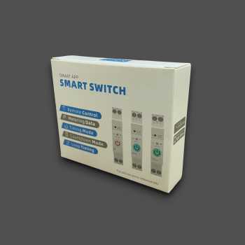 Gambar produk Taffware Din Rail 1P WiFi Circuit Breaker Smart TUYA kWh Meter Timer - 1P-J-63