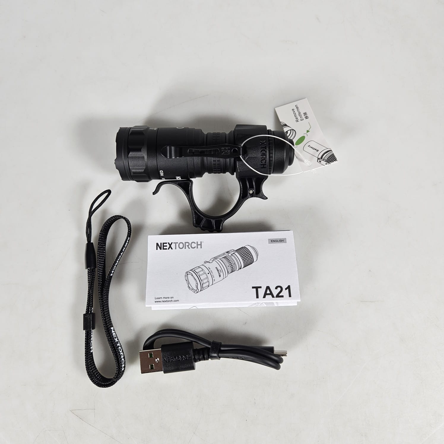 Gambar produk NEXTORCH Lampu Senter LED Mini Bright Tactical USB Type C 1300 Lumens - TA21 SET