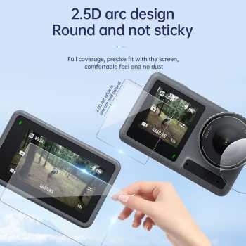 Gambar produk TELESIN Tempered Glass Protective Film 2.5D for DJI Osmo Action 5 Pro - S6-FLM-13-TDJ
