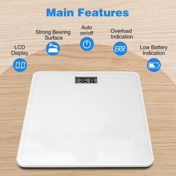 Gambar produk LIFEHOOD Timbangan Badan Digital Scale Battery 180kg - A56I