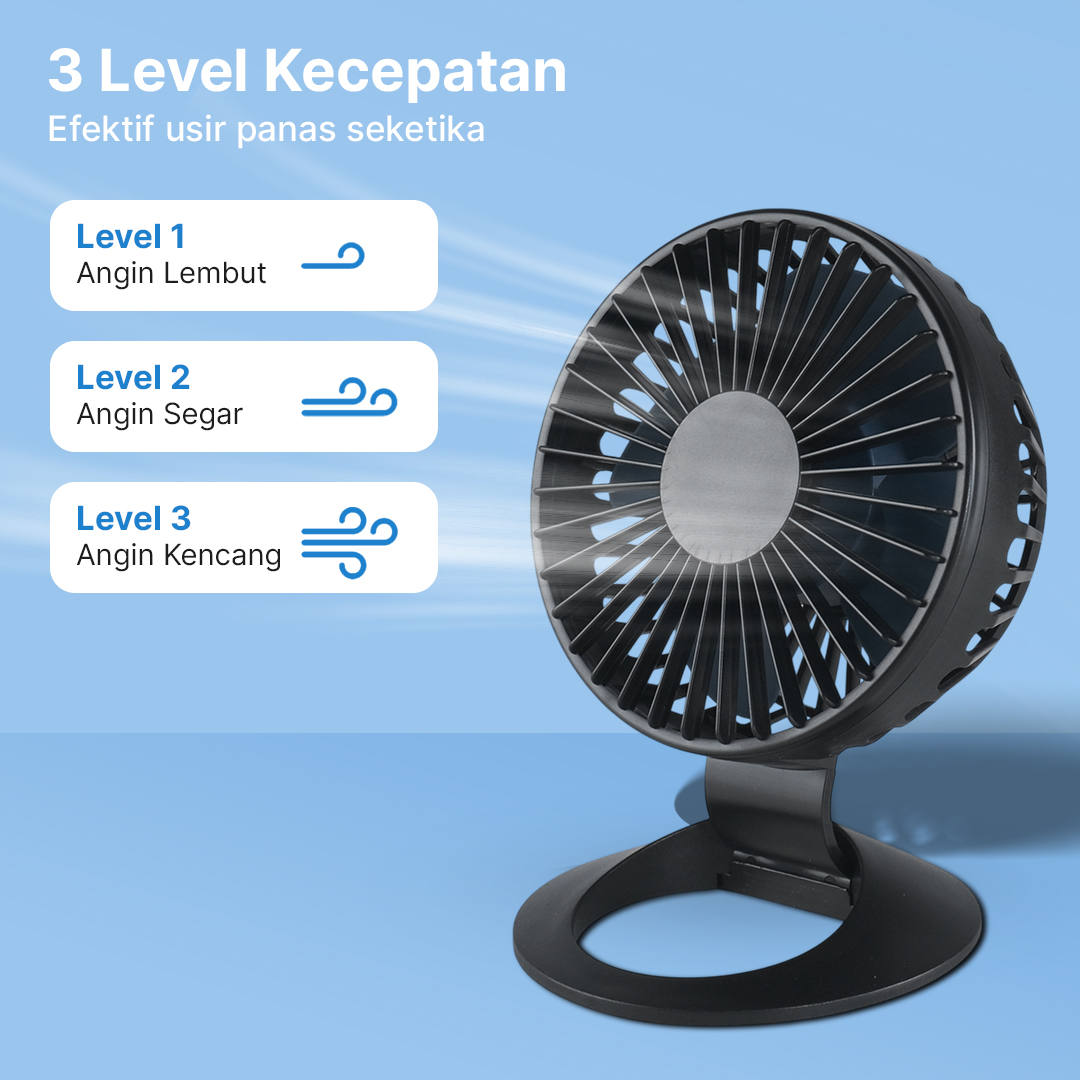Gambar produk Tonewan Kipas Angin Meja Desk Fan USB 4.3 Inch - F2