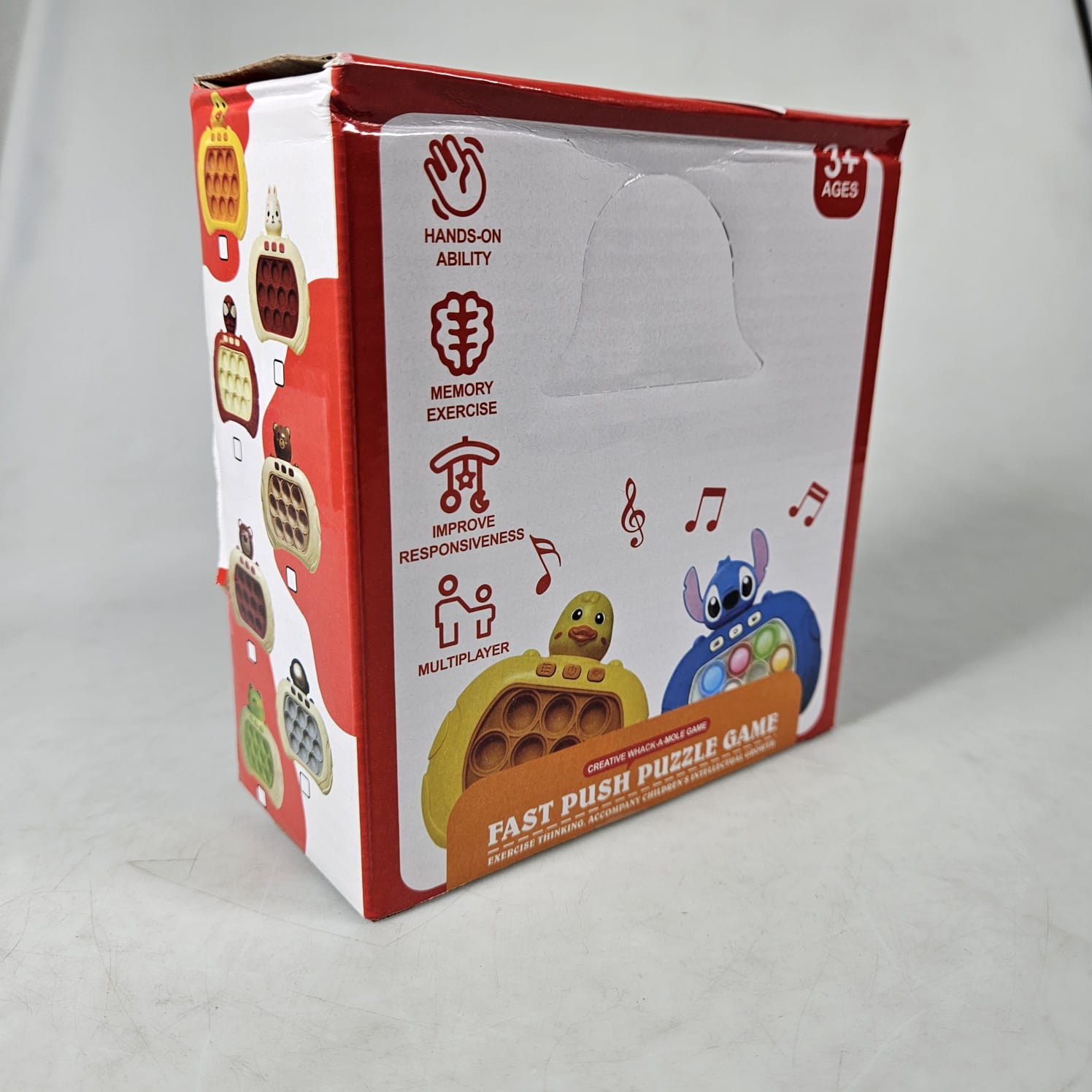 Gambar produk QUICK Mainan Pop It Elektrik Gopher Bear Game Console 3rd Generation - Q3