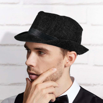 Gambar produk Yingrui Topi Fedora Unisex Laken Hat Jazz Classic Vintage - M-58