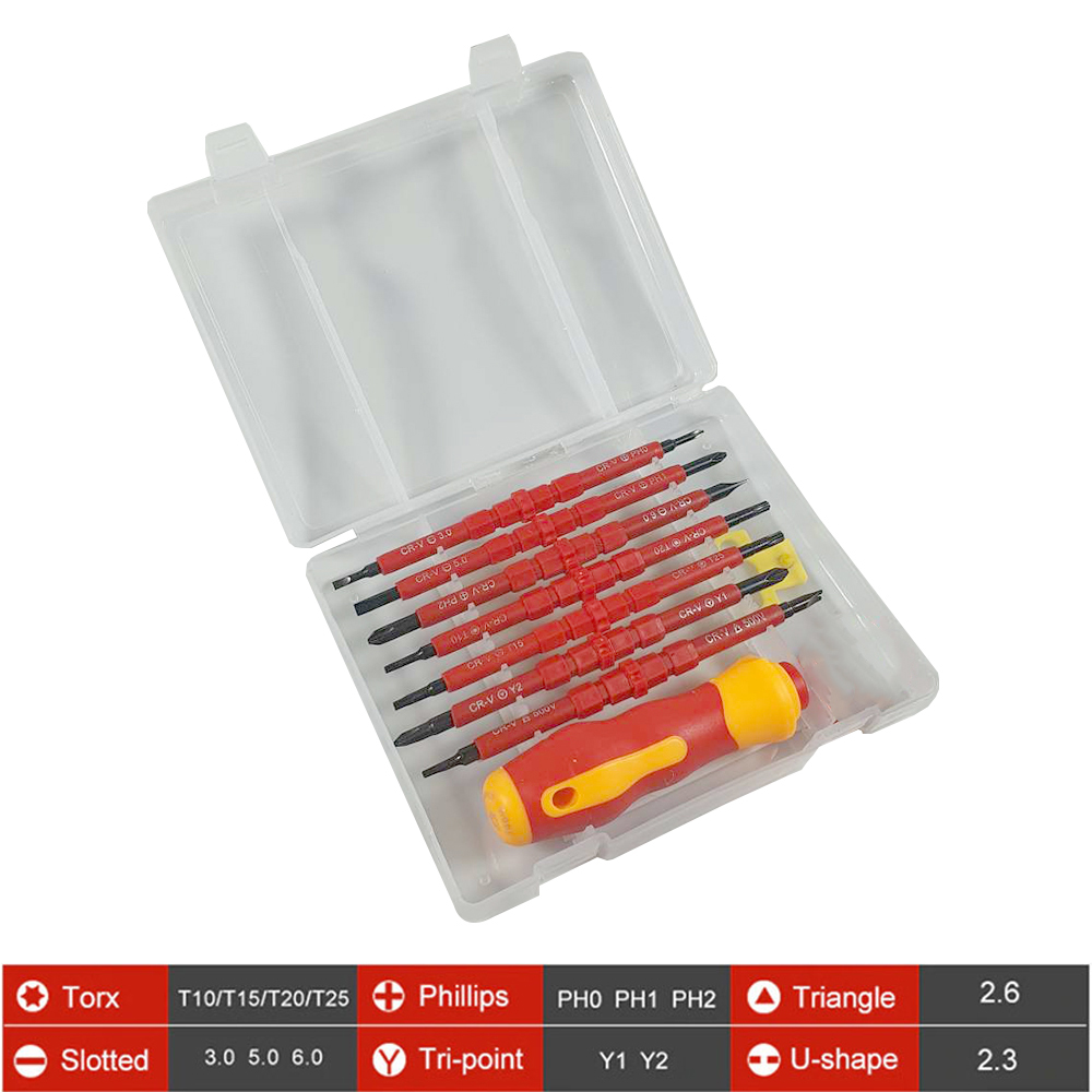 Gambar produk SKIUNT Obeng Set Reparasi 15in1 Chrome Vanadium - SK14