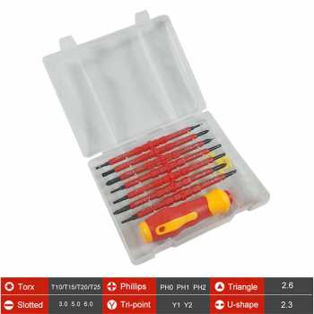 SKIUNT Obeng Set Reparasi 15in1 Chrome Vanadium - SK14