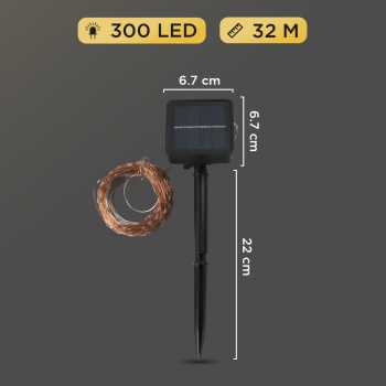 Gambar produk OKAL Lampu Hias Tumblr String Lights Solar Power 300 LED 32M - OKLED12