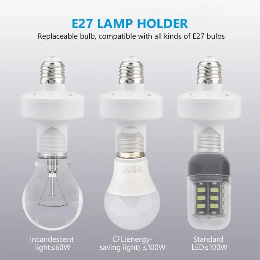 Gambar produk TSLEEN Fitting Lampu Wireless Remote Control E27 Timer Switch Lamp - TS803