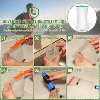 Gambar produk TaffSPORT Kantong Botol Minum Lipat TPU Foldable Water Bag 2L - TF200