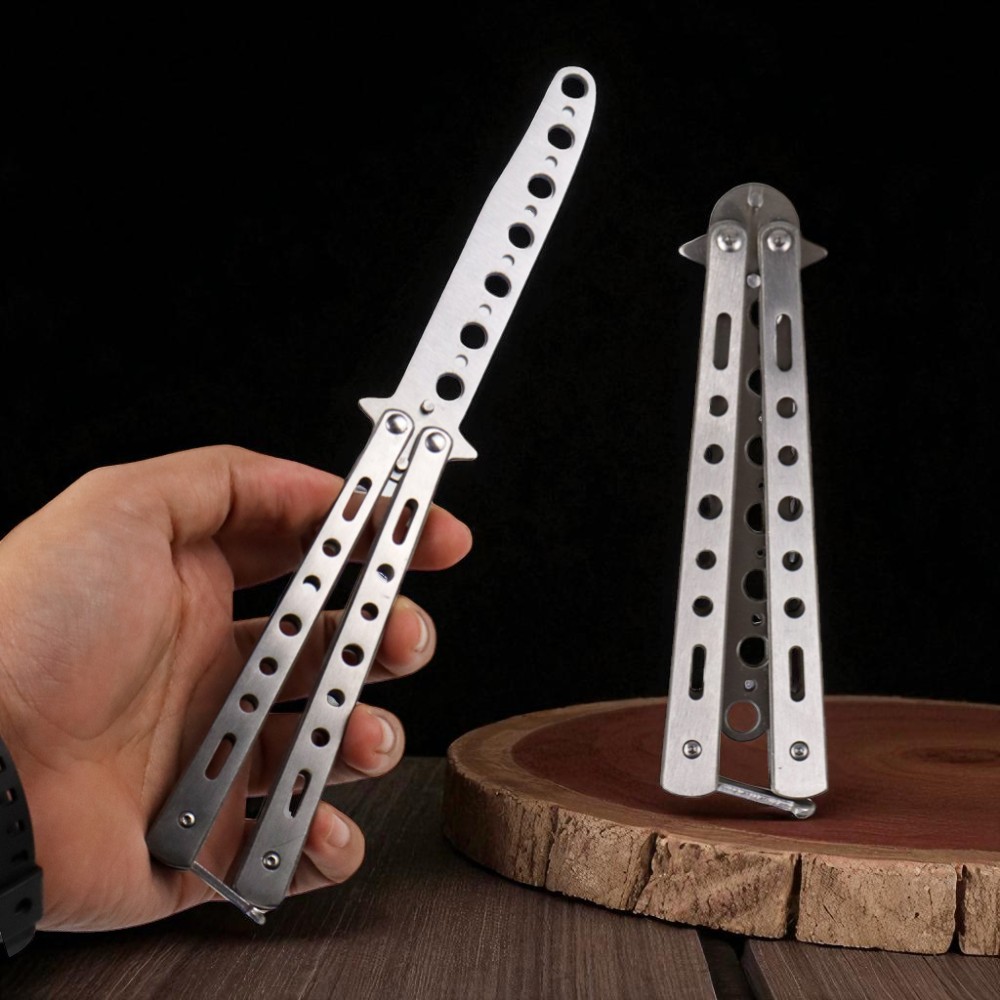 Gambar produk Tian Sen Pisau Lipat Training Balisong Portable Knife - TS01