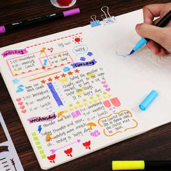 Gambar produk Kolorowy Spidol Double Head Drawing Pen Fine Art Watercolor Set 24 Color - MKB