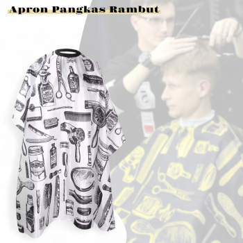 AliLeader Jubah Apron Pangkas Rambut Salon Barbershop Cape 140x110cm - FM-11M