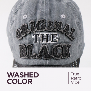 Gambar produk FLB Topi Baseball Cap Original The Black Retro Washed Style - F122
