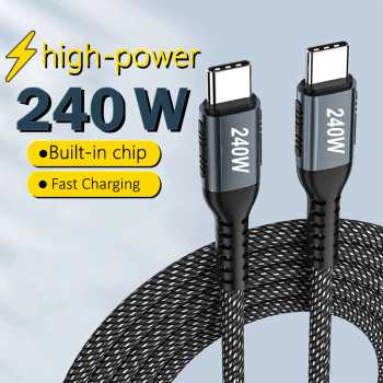 IBEN Kabel Charger USB Type C Fast Charging PD 240W 1M - GTG01
