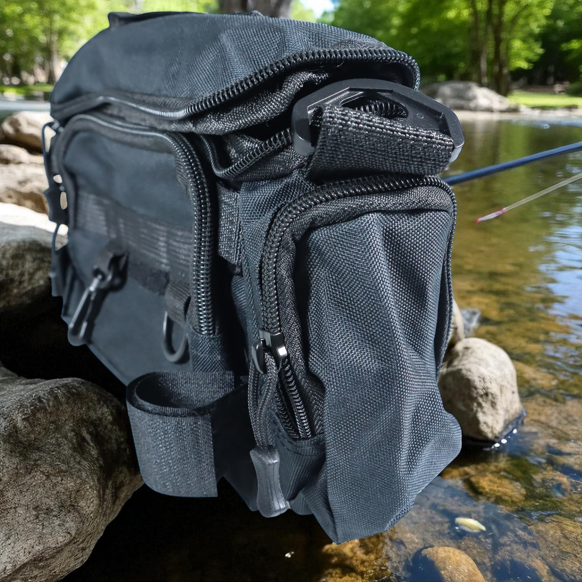 Gambar produk FISBAG Tas Pancing Pinggang Fishing Waist Luya Bag Oxford Waterproof - FI711