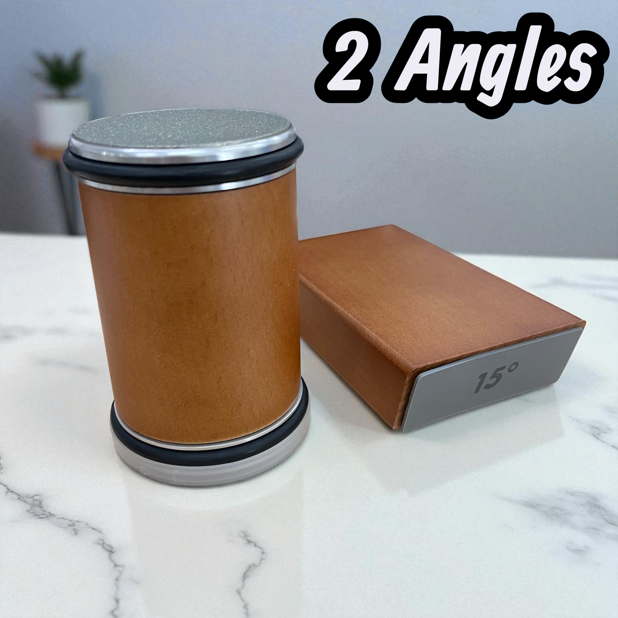 Gambar produk BYHOUSE Pengasah Pisau Rolling Sharpener Diamond 2 Angles - YH20