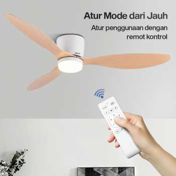 Gambar produk SOVE Kipas Angin Gantung Lampu Tri Color Ceiling Fan 42 Inch - YN-45