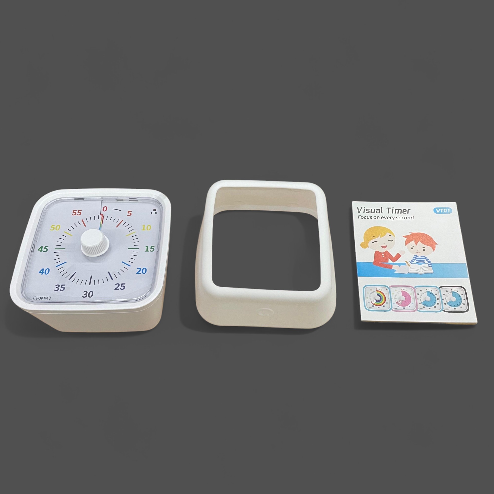 Gambar produk Yunbaoit Timer Belajar Visual Rainbow Countdown 60 Minutes - VT01