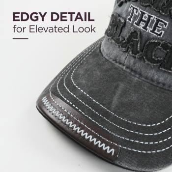 Gambar produk FLB Topi Baseball Cap Original The Black Retro Washed Style - F122