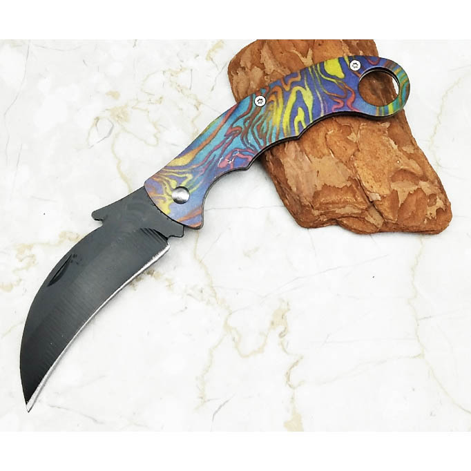 Gambar produk Hui Xuan Zi Pisau Karambit Folding Eagle Collector Hunting Knife 165mm - W58