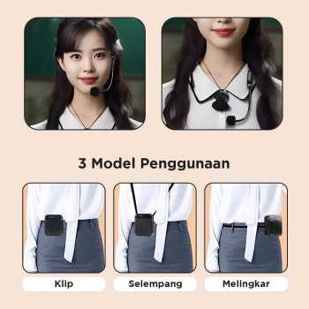 Gambar produk Proms Speaker Pinggang Bluetooth Voice Amplifier Wired 3W - S60
