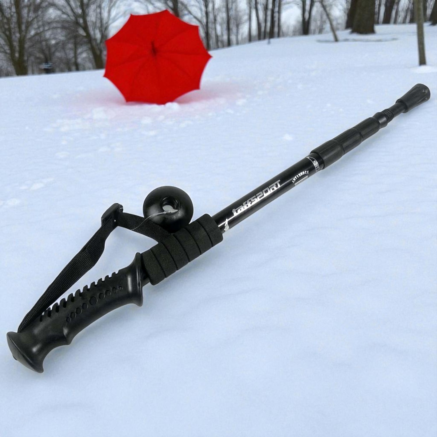 Gambar produk TaffSPORT Tongkat Hiking Telescopic Trekking Pole Aluminium 110cm - E4103