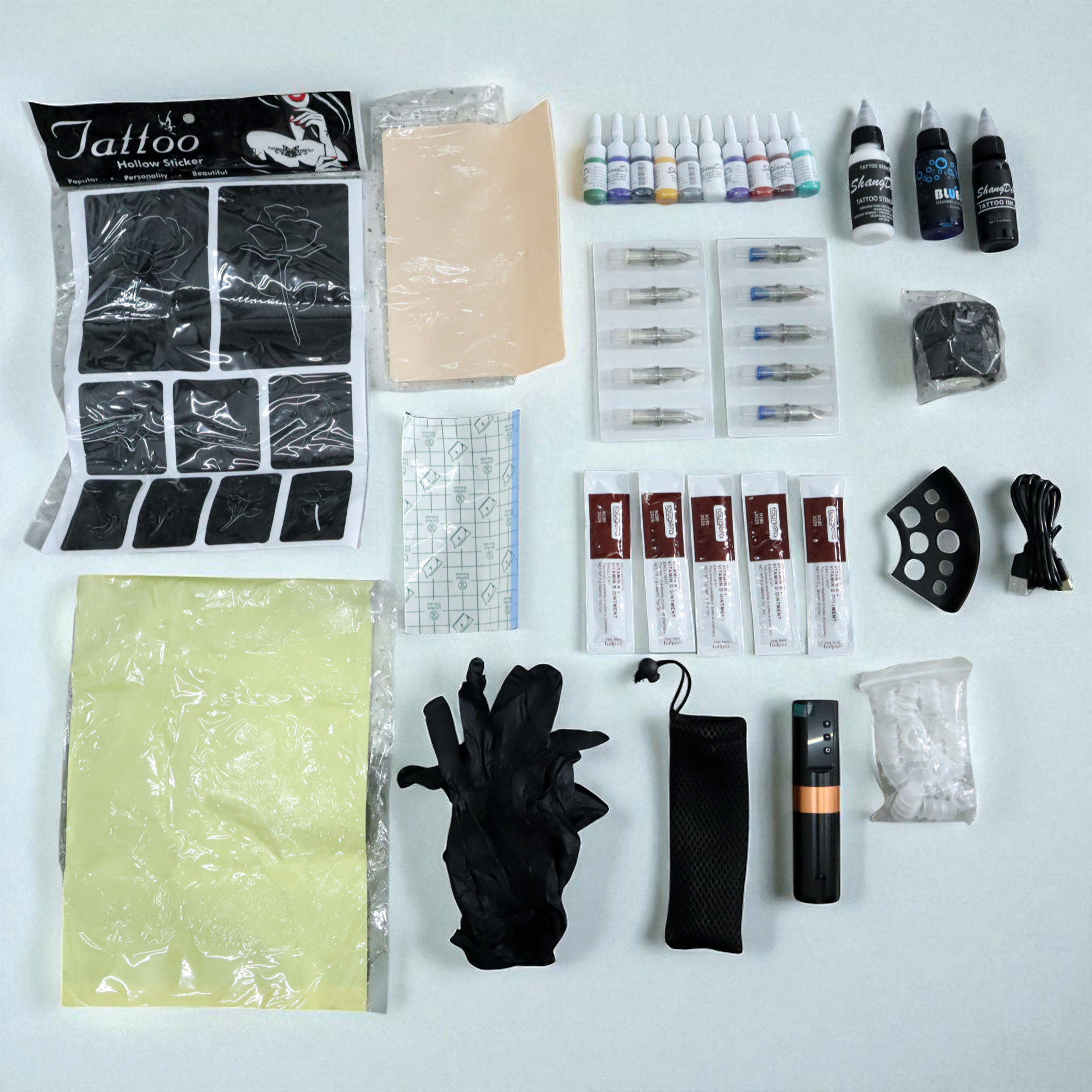 Gambar produk ShangDi Mesin Tato Tattoo Embroidery Machine Kit 2000mAh 10000 RPM - Y100