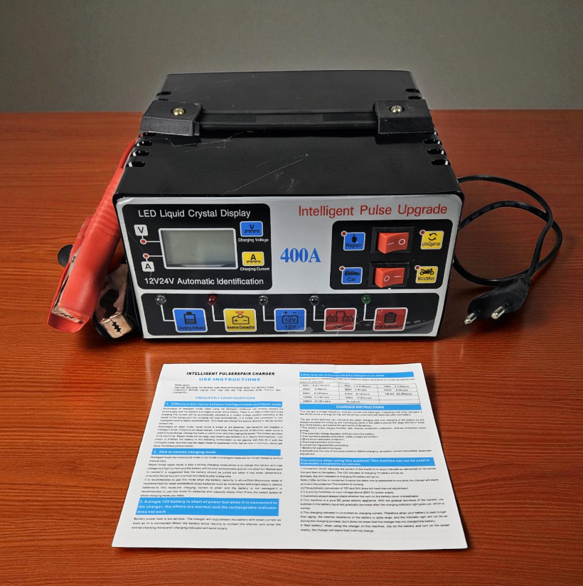 Gambar produk YQ Charger Aki Mobil Intelligent Battery Charger 12V/24V 400A - TR-20