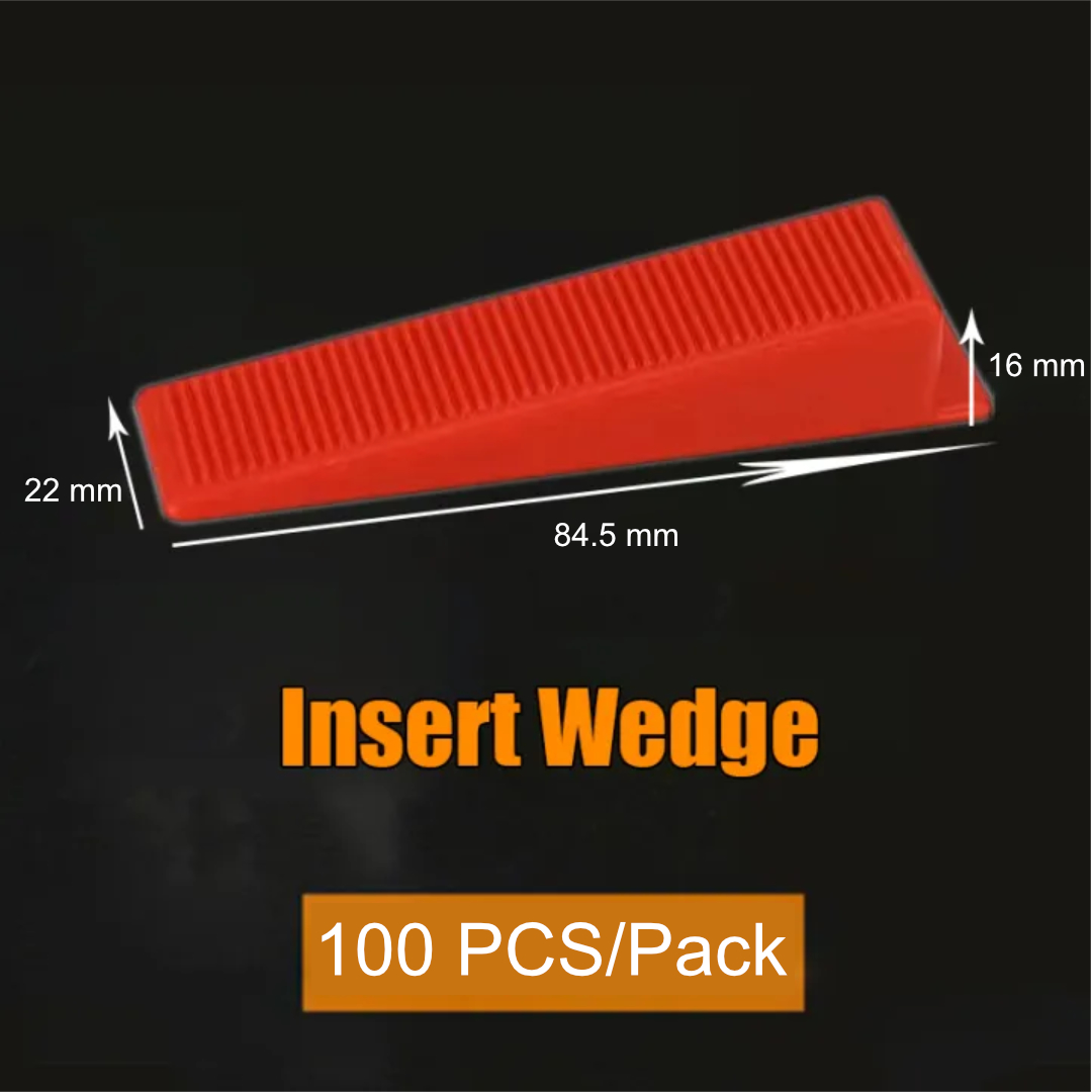 Gambar produk Yueqing Alat Perata Keramik Wedge Tile Leveler Floor Spacers 100 PCS 84.5x22x16mm - YQ812