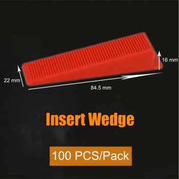 Gambar produk Yueqing Alat Perata Keramik Wedge Tile Leveler Floor Spacers 100 PCS 84.5x22x16mm - YQ812