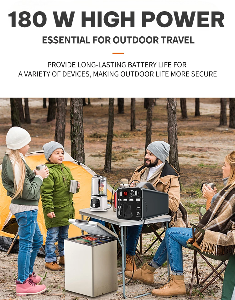 Gambar produk MEIYULIN Portable Power Supply Station Outdoor Generator 180W 43200mAh - OKD180