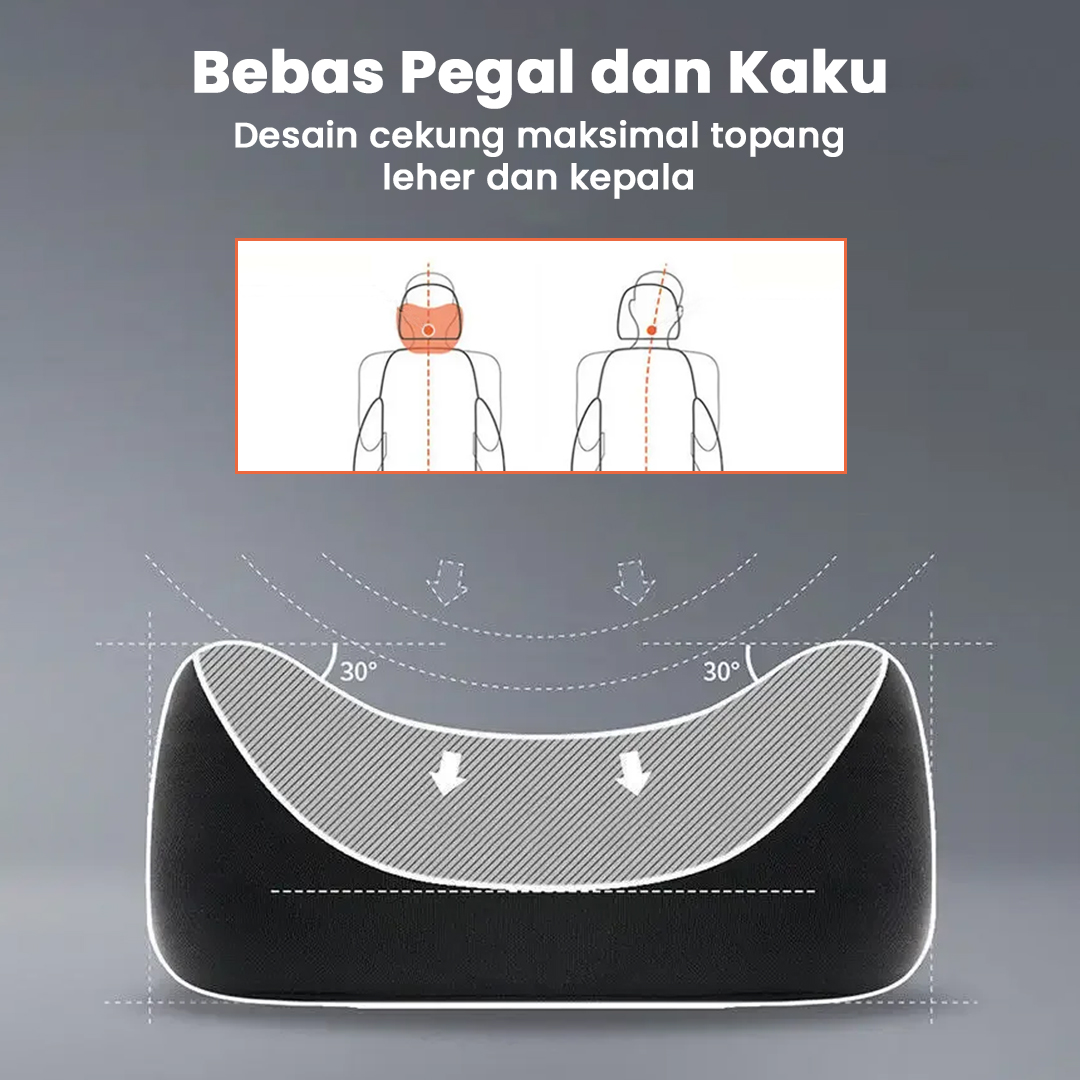 Gambar produk OTOHEROES Bantal Leher Mobil Ergonomis Memory Foam Car Headrest Pillow - DK-12